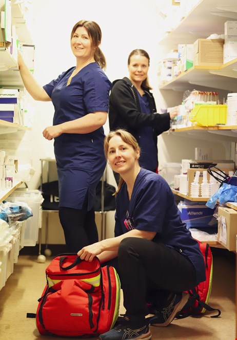 Sjuksköterskor på medicinska enheten