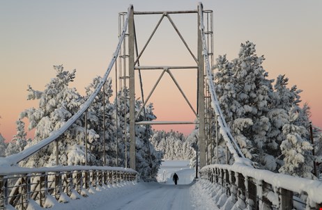 Bild på hängbron