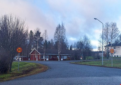 Bild från en vägkorsning i Gunnarn