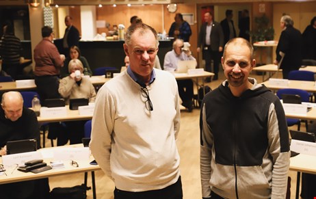 Kommunstyrelsens nya ordförande Ulrik Dahlgren (S) och vice ordförande Ulf Vidman (M). Ulrik Dahlgren blir kommunalråd och Ulf Vidman blir oppositionsråd. 