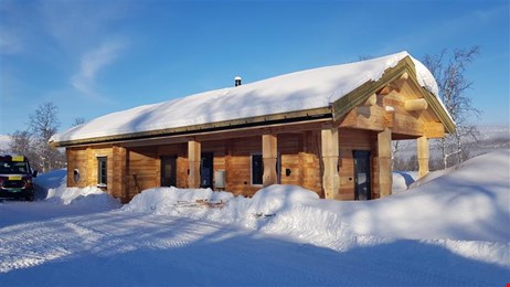 Bild på ett nybyggt hus