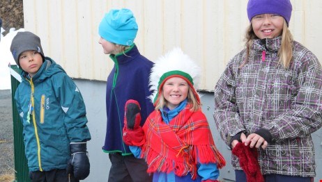 Samiska barn på sameskolan